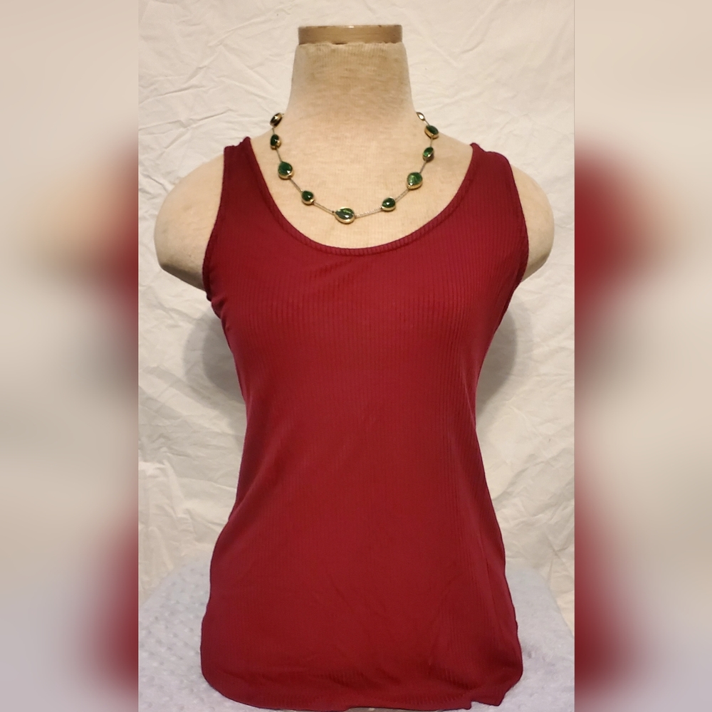Candies Burgundy Tank Top Size M